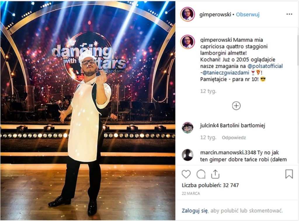 Ile Gimper zarobił w “Tańcu z gwiazdami”?